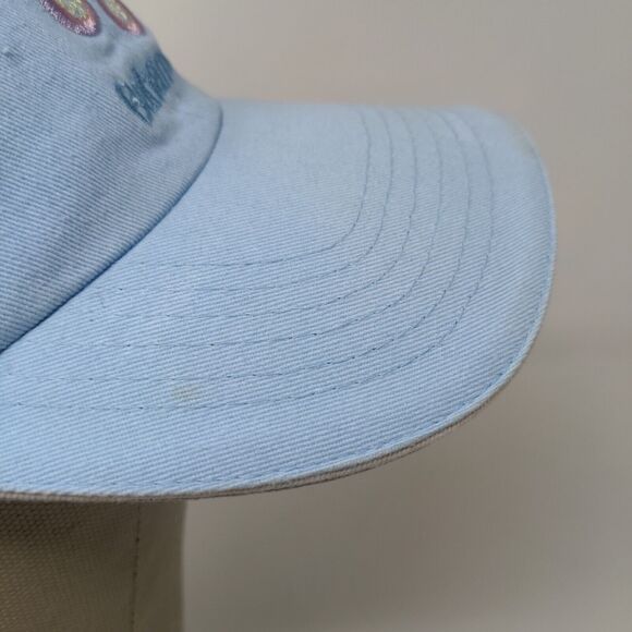 Bahamas Women's Strapback Hat Blue OSFA Embroidered Flip Flops Logo - Picture 8 of 12